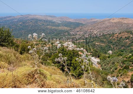 Mountain View. Crete, Yunanistan