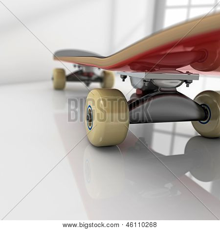 Skateboard auf Zimmer