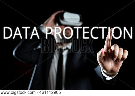 Conceptual Caption Data Protectionprotect Ip Addresses And Personal Data From Harmful Software. Busi