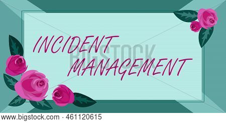 Inspiration Showing Sign Incident Management. Business Overview Process To Return Service To Normal 