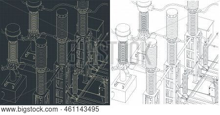 Transformer And Divide Voltage Close Up