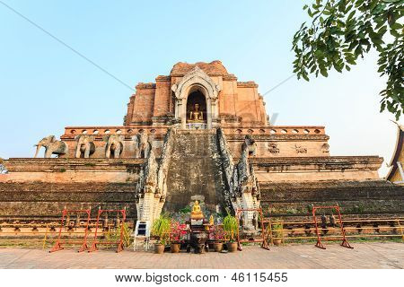 Buddha image in ancient pagoda
