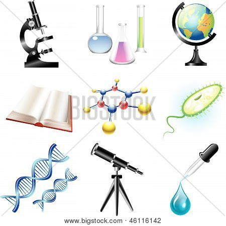 science and cï¿½hemistry vector set