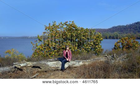 Podél břehu řeky Arkansas