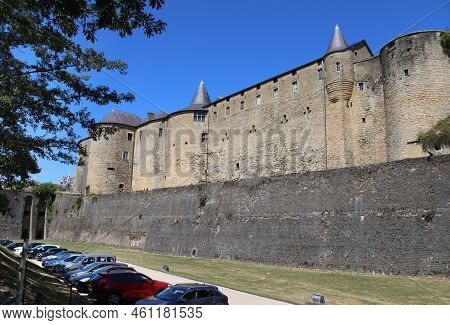 Sedan, France, 6 August 2022: View Of The Castle Of Sedan (château De Sedan) In Ardennes, In Grand-e