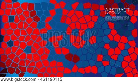 Red Abstract Polygon Background, Polygon Vector, Geometric Vector, Minimal Texture, Web Background, 