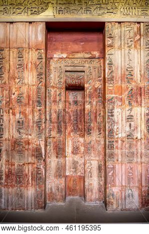 London, Uk - August 19, 2022: Egyptian Exhibits Inside The Famous British Muesum In London.