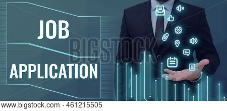 Hand Writing Sign Job Applicationthe Standard Business Document Serves A Number Of Purposes. Busines