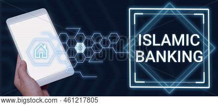 Conceptual Display Islamic Bankingbanking System Based On The Principles Of Islamic Law. Word For Ba