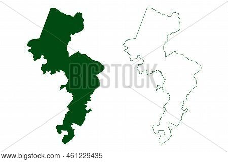 Igualapa Municipality (free And Sovereign State Of Guerrero, Mexico, United Mexican States) Map Vect