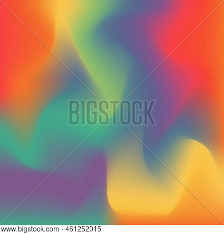 Trendy Minimalistic Fluid Blurred Gradient Background. Modern Backdrop For Poster, Brochure, Adverti