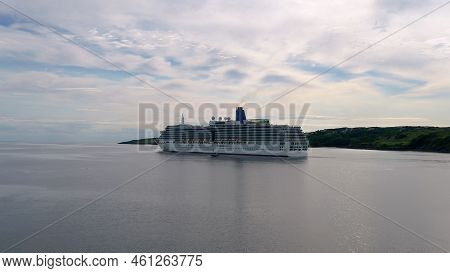 Killybegs, Ireland - July 22 2022: Ms Arcadia Is A Cruise Ship In The P And O Cruises Fleet Leaving 