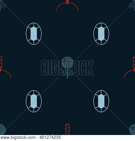 Set Pendant On Necklace, Stud Earrings And Gem Stone On Seamless Pattern. Vector