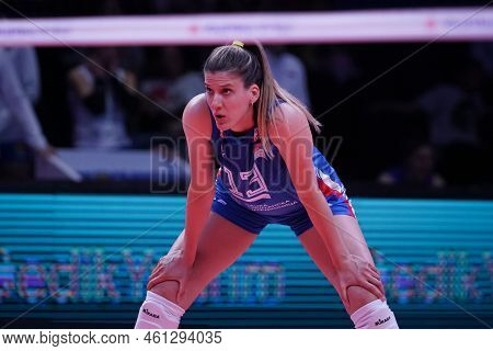 Ankara, Turkiye - June 05, 2022: Bjelica Ana In Serbia Vs Netherlands Vnl Pool Match In Ankara Arena