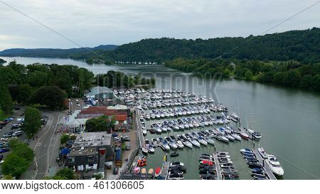 Windermere In The Lake District National Park - Aerial View - Windermere, United Kingdom - August 17