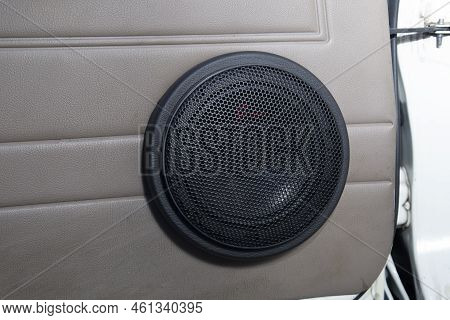 Car Acoustics.car Audio Systems.installing The Speaker System On The Car.
