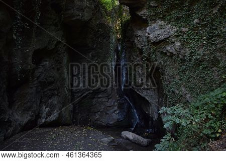 Waterfall Under The Chapel Near Bernkastel-kues, Tinkelkapelle Cascades