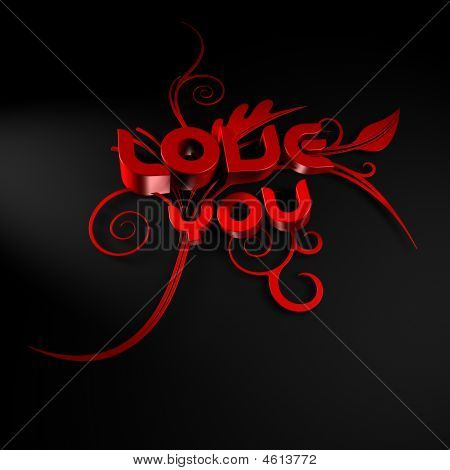 Ilustracja miłość słowa i