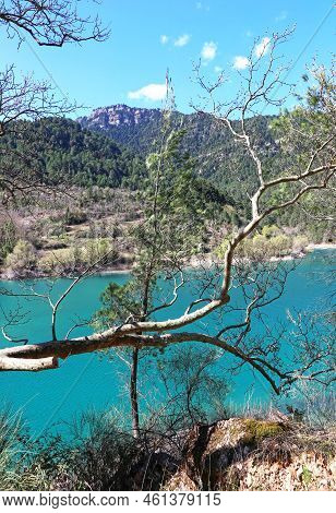 Landscape Of Lake Tsivlou Achaia Peloponnese Greece