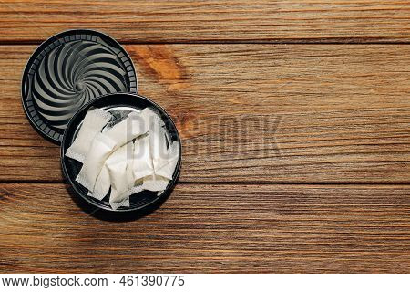 Nicotine Snus Spiders, Tobacco Pads, Quit Smoking Concept.