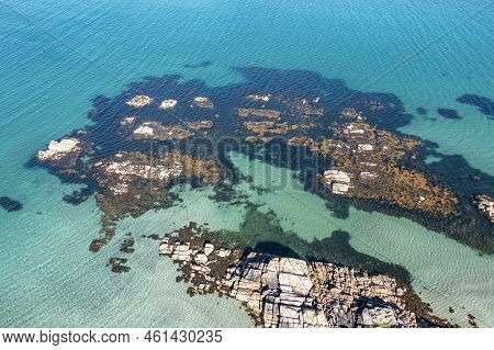 Aerial View Of Clouhhcorr Beach On Arranmore Island In County Donegal, Republic Of Ireland