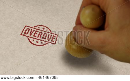 Overdue Stamp And Stamping