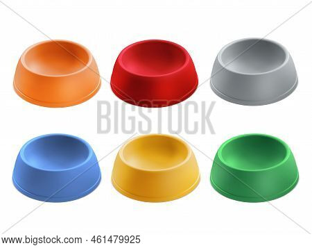 Pets Bowl Isolated On White Background. For Design