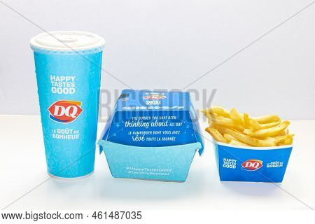 Calgary, Alberta, Canada. Sep 12, 2022. A Dairy Queen (dq) Dq Meal Combo.