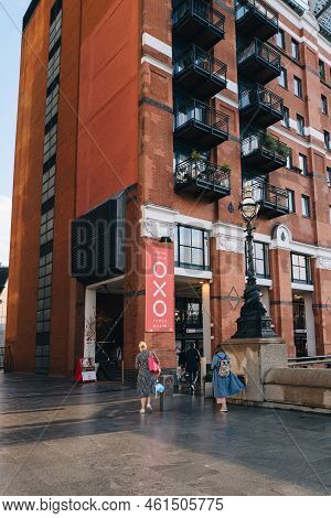 London, Uk - September 8, 2022: Sign On The Building In Oxo Tower Wharf, An Award-winning, Landmark 