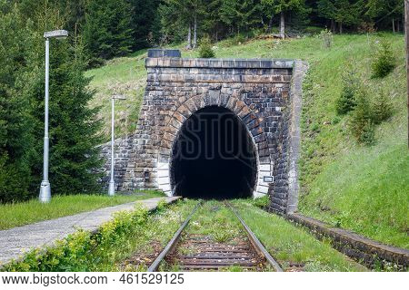 The Tunnel Of Kornel Stodola, Railway Tunnel Near Telgart Town In Central Slovakia, Europe.