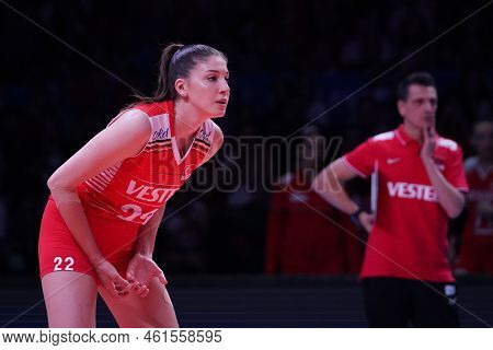 Ankara, Turkiye - June 05, 2022: Aydin Ilkin In Turkiye Vs Belgium Vnl Pool Match In Ankara Arena