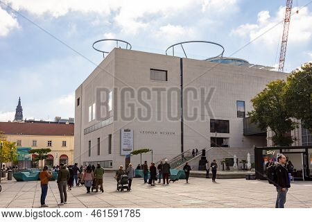 Vienna, Austria - October 2021: Leopold Museum In Museum Quarter