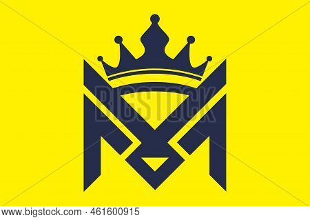 Logo Inspired By The Letter M With A Crown On It. Suitable For All Business Models, Especially In Th