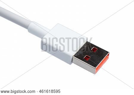 High Quality Generic White Color Usb Data Cable Compatible With All Mobile Phones. Designed To Conne