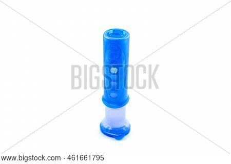 Fresh Toilet Cleaner Gel Isolated On A White Background.