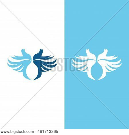 Dove Bird Logo Vector Design