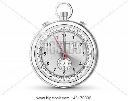 Kronometer med hvid skive