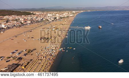 Ayvalik, Sarimsakli, The Most Popular Beach Of Ayvalik, Sarimsakli Beach, Ayvalik, Turkey. High Qual