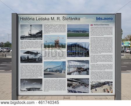 Bratislava, Slovakia - Circa September 2022: Stefanik Airport History