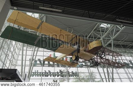 Bratislava, Slovakia - Circa September 2022: Caproni Ca 33 Italian Wwi Heavy Bomber Airplane At Stef