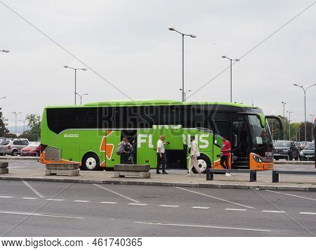 Flixbus Bus At Airport In Bratislava