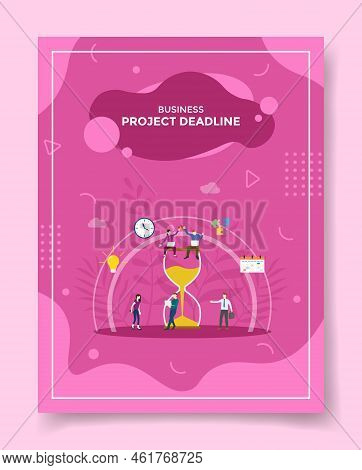 Project Deadline Concept For Template Of Banners, Flyer, Books Cover, Magazine Vector Illustration