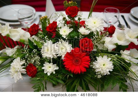 Blumen in der Tabelle
