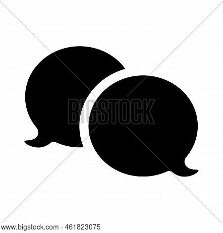 Message Icons. Chat Message Icon. Speak Icon Dialog, Chat Speech Bubble. Vector Illustration. Stock 
