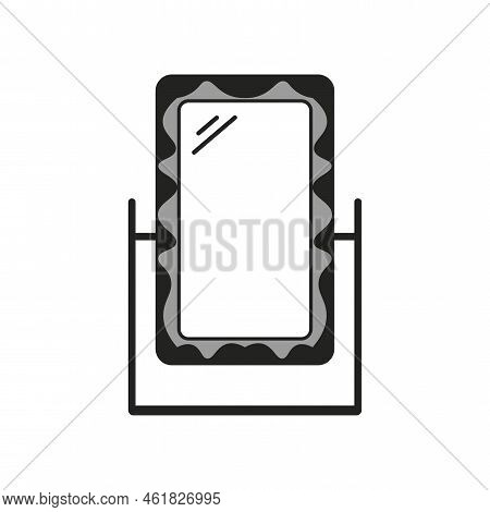 Floor Mirror Icon. Cartoon Style. Vector Illustration. Stock Image.