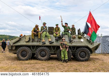 Hodonin - Panov, Czech Republic - July 20, 2022 Military Day Hodonin - Panov. Historical And Contemp