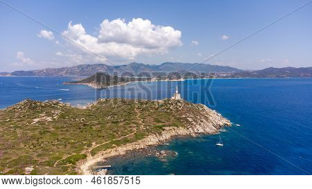 An Amazing Aerial View Of The Sardinian Coast.