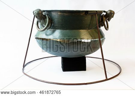 The Cauldron Is Decorated By Four Cast Heads Of Germanic Men Wearing A Suebian Knot Hairstyle That A