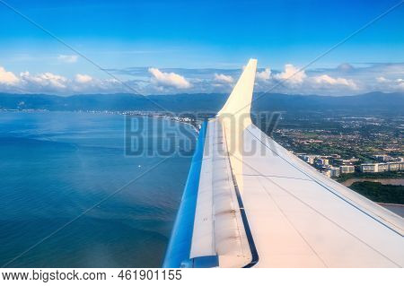 A Beaches Of Nuevo Nayarit In Mexico Seen From The Air With Copyspace