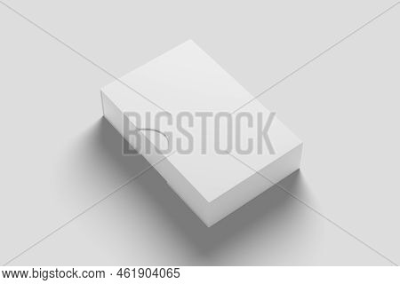Software Box Wth Slip Case White Blank 3d Renderning Mockup